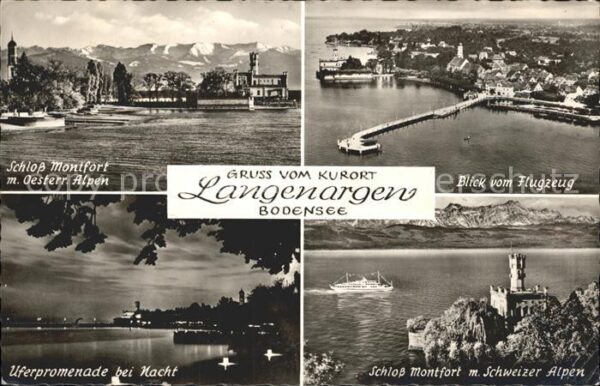 Langenargen Bodensee Schloss Montfort Fliegeraufnahme Uferpr