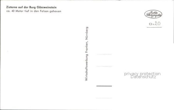 Forchheim Oberfranken Zisterne auf der Burg Glössweinstein – Bild 2