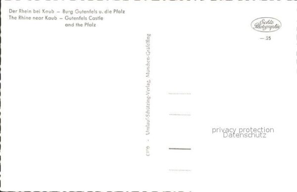 Kaub Rheinpartie Burg Gutenfels und die Pfal – Bild 2