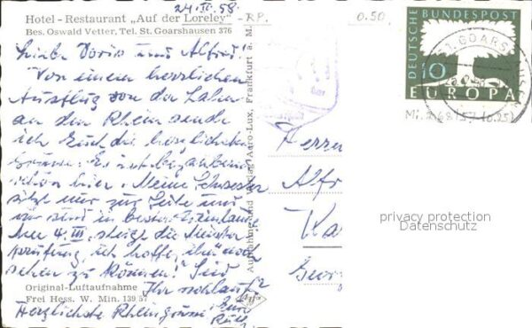 St Goarshausen Hotel Restaurant Auf der Loreley Fliege – Bild 2