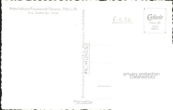 Freudenstadt Portal der ev Stadtkirche – Bild 2