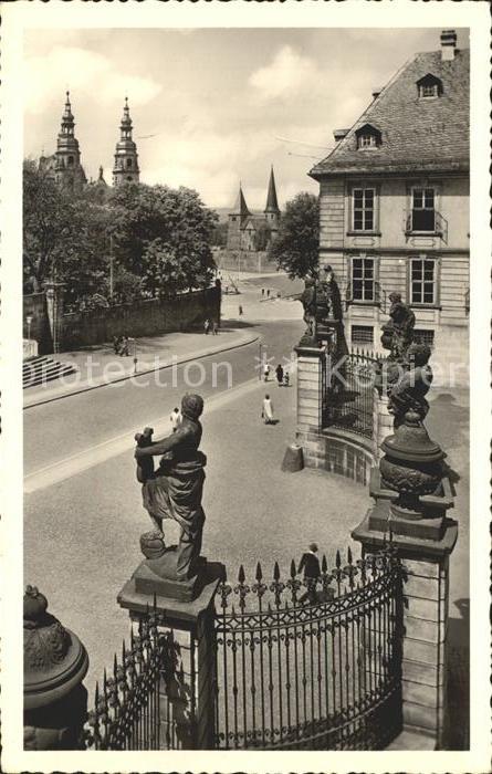 Fulda Schlossblick auf Dom und Michaelskirche