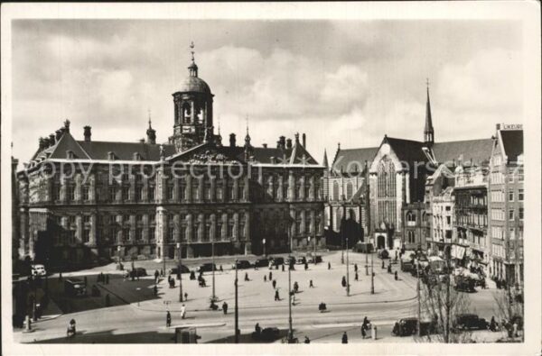 Amsterdam Niederlande Dam met Kininklijk Paleis