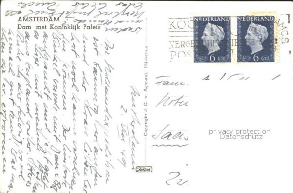 Amsterdam Niederlande Dam met Kininklijk Paleis – Bild 2