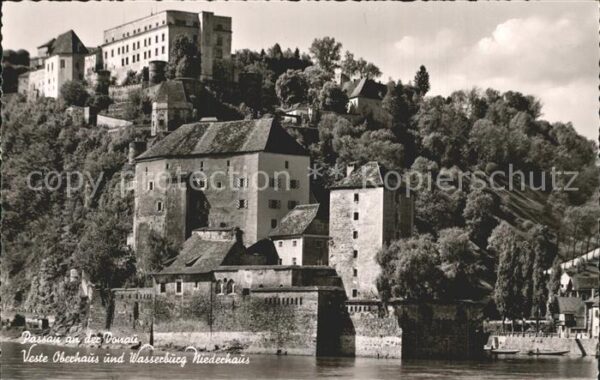 Passau Veste Oberhaus mit Wasserburg Niederhau