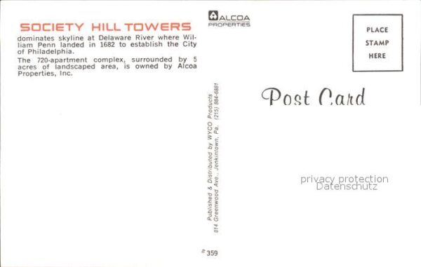 Philadelphia Pennsylvania Society Hill Towers – Bild 2