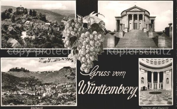 Wuerttemberg mit Rotenberg Grabkapelle Inneres Uhlba