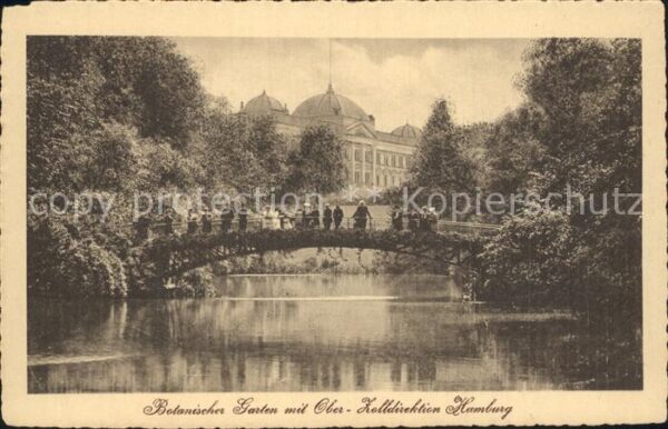 Hamburg Botanischer Garten mit Oberzolldirektio