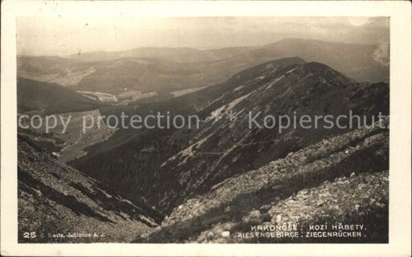 Riesengebirge Krkonose Karkonosze Ziegenrücken