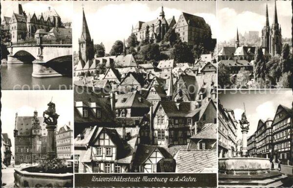 Marburg Lahn Landgrafenschloss Universität Rathaus M