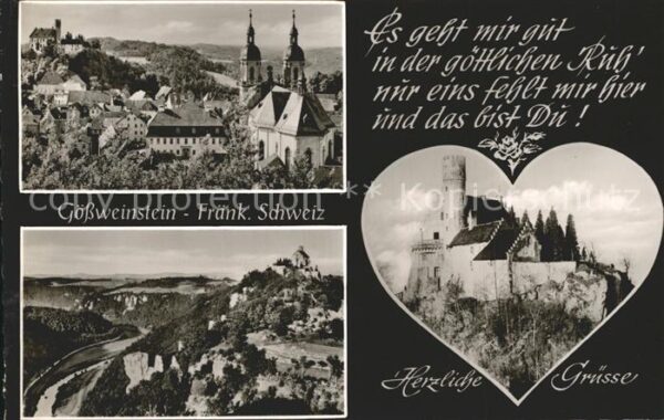 Goessweinstein Kirche Panorama Schloss