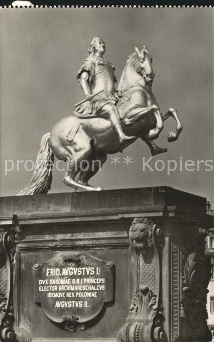 Dresden Der Goldene Reiter Denkmal August des S