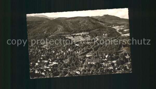 Baden-Baden Blick von Altes Schloss Hohenbaden