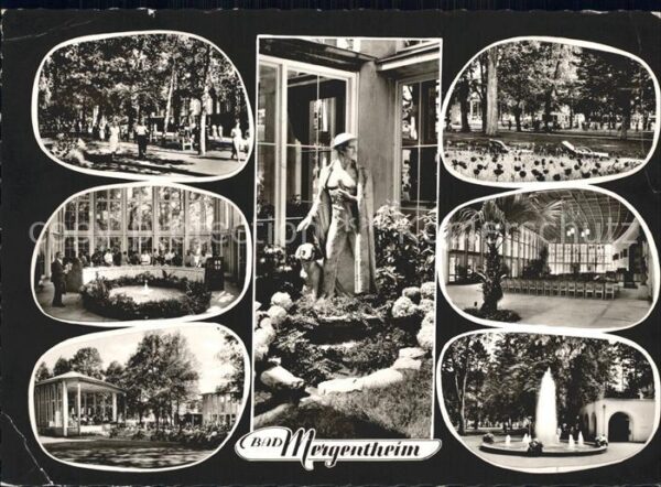 Bad Mergentheim Kurpark Skulptur Wandelhalle Pavillon F