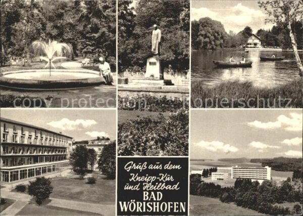 Bad Woerishofen Springbrunnen Denkmal Bootspartie Kurha