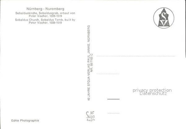 Nuernberg Sebalduskirche Sebaldusgrab – Bild 2