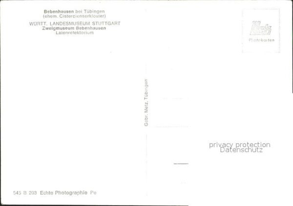 Bebenhausen Tuebingen Württ Landesmuseum Stuttgart Zweigmuseu – Bild 2