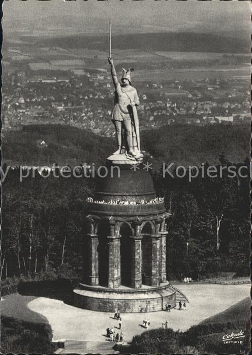 Teutoburgerwald Hermannsdenkmal Fliegeraufnahme