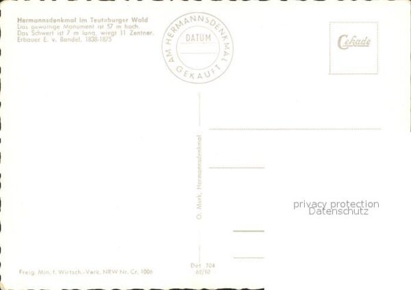 Teutoburgerwald Hermannsdenkmal Fliegeraufnahme – Bild 2