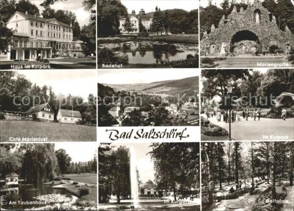 Bad Salzschlirf Haus Kurpark Badehof Mariengrotte Cafe