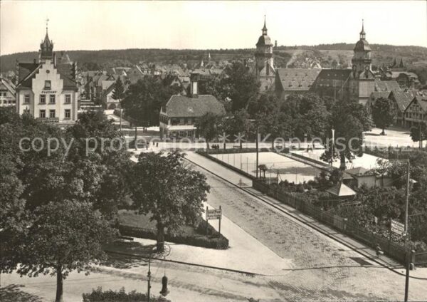 Freudenstadt Marktplatz mit Postamt und Wachhaus