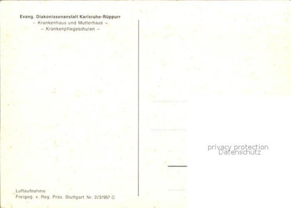 Rueppurr Ev Diakonissenanstalt Krankenhaus Mutte – Bild 2