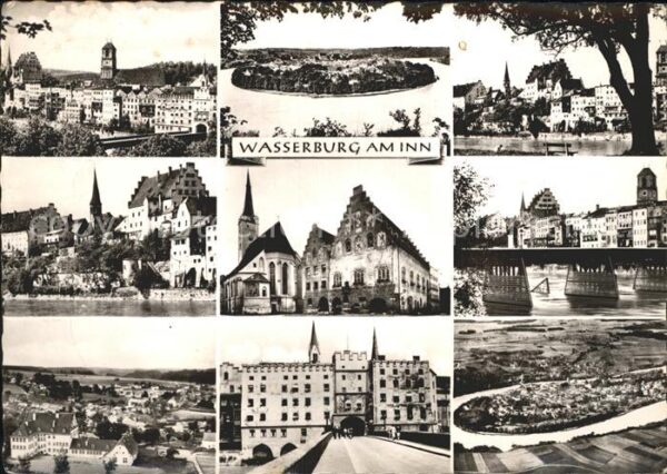 Wasserburg Inn Schloss Kirchen Panorama Teilansichten