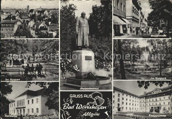 Bad Woerishofen Stadtblick Kneippdenkmal Kneippstr Kurp