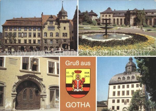 Gotha Thueringen Hauptmarkt Rathaus Orangerie Haus Zur G