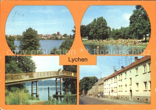 Lychen Stadtsee Strandbad am Gr Lychensee Fuss