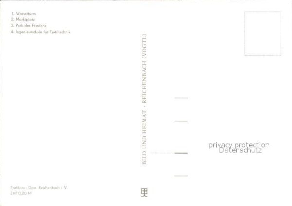 Reichenbach Vogtland Wasserturm Marktplatz PdF Ingenieurschu – Bild 2