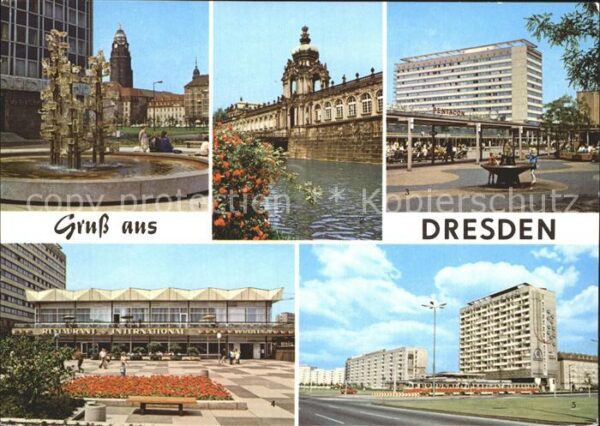 Dresden Glasbrunnen am Pirnaischen Platz Zwinge