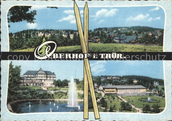 Oberhof Thueringen Teilansicht Ernst Thälmann Haus und Hau