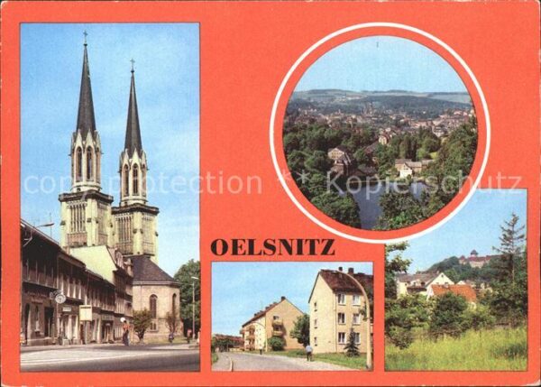 Oelsnitz Vogtland Adorfer Str Kirche Teilansicht Strasse