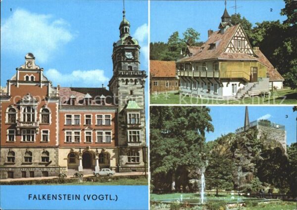 Falkenstein Vogtland Rathaus Erholungsheim Hanneloh Schlossf