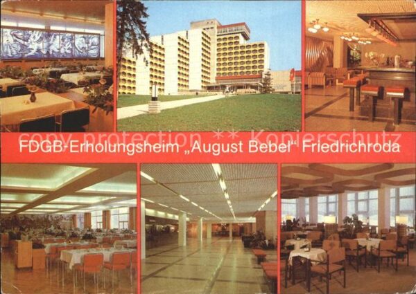 Friedrichroda FDGB Erholungsheim August Bebel Hallenb