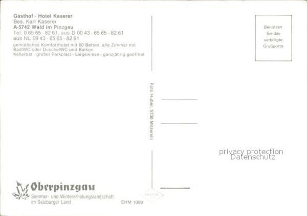 Wald Pinzgau Gasthof Hotel Kaserer Gastraum Zimmer – Bild 2