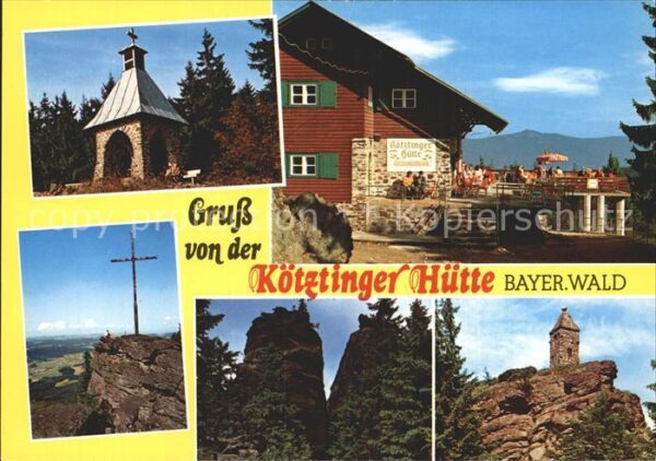 Koetzting Kötztinger Hütte Kapelle Gipfelkreuz Ka