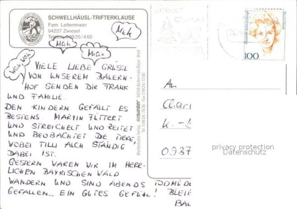 Zwiesel Niederbayern Schwellhäusl Trifterklause Gaststube Lu – Bild 2