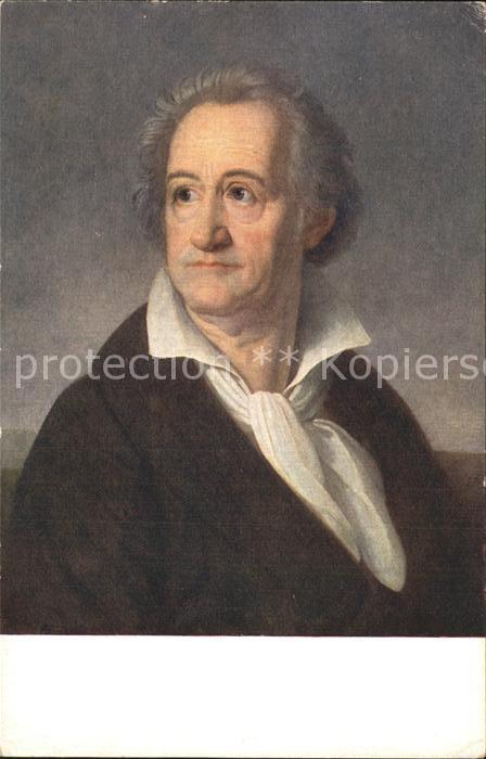Goethe Johann Wolfgang von Künstlerkarte Heinrich Ch. Kolbe