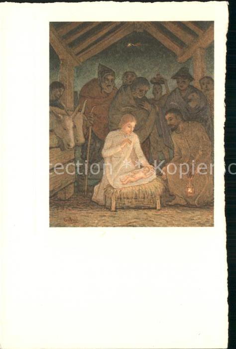 Religion Nativita di Gesu Künstlerkarte Rossi