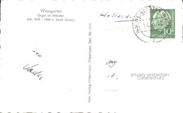 Kirchenorgel Münster Weingarten – Bild 2