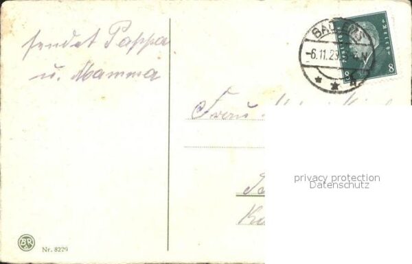 Geburtstag Dahlien Litho – Bild 2