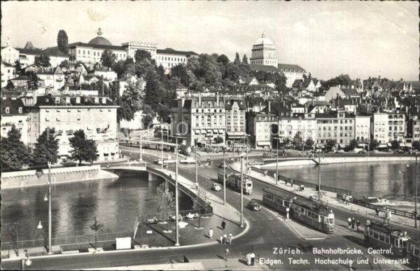 Strassenbahn Zürich Bahnhofbrücke Central Hochschule