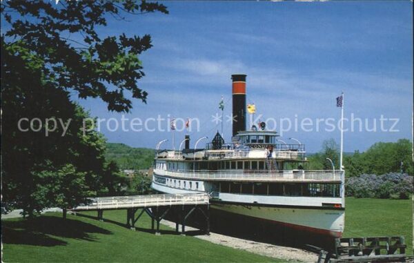 Dampfer Seitenrad S.S. Ticonderoga USA