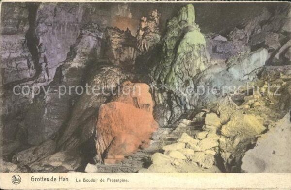 Hoehlen Caves Grottes Han-sur-Lesse Boudoir de Proserpine