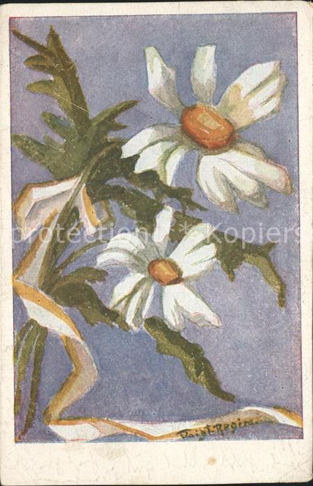 Blumen Margeriten Künstlerkarte