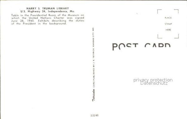 Bibliothek Library Museum Harry S. Truman Independence Mis – Bild 2