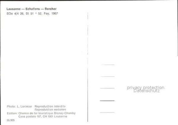 Eisenbahn BDe 4/4 26 Lausanne-Echallens-Bercher – Bild 2