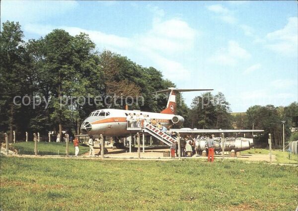 Flugzeuge Zivil Interflug TU-134 Bernsdorf